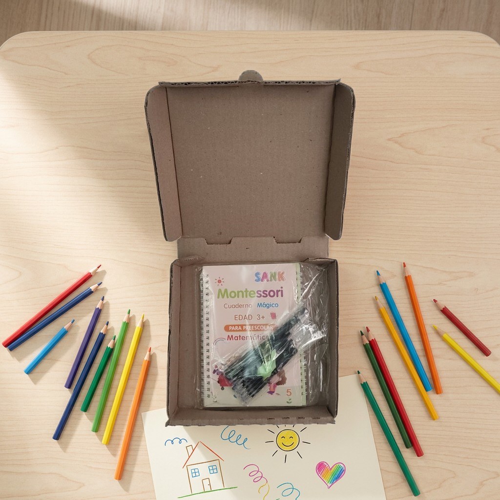 Libros de caligrafía reutilizables (kit de 4 en caja)